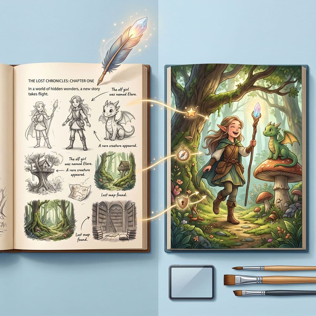 Book Illustration service overview
